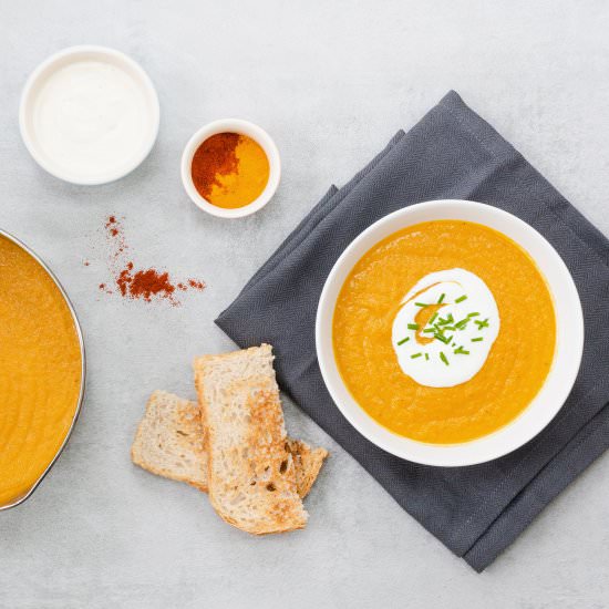 Lightly Spiced Vegetable Bean Soup