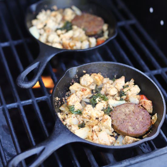 Cast iron breakfast skillet