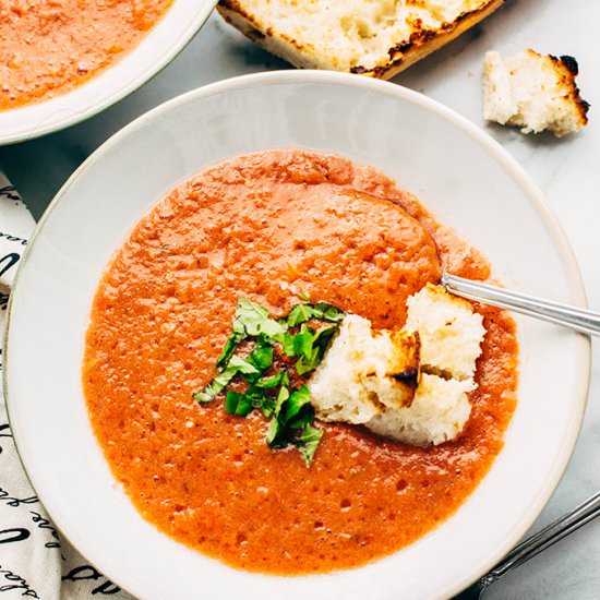 Blender Tomato Soup with Zulu Peppe