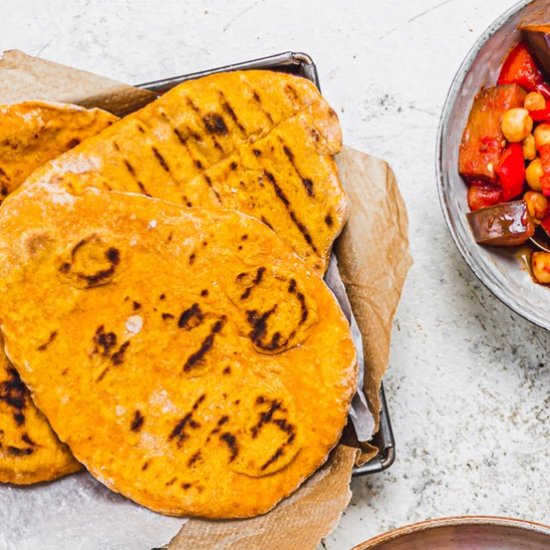 2-Ingredient Pumpkin Flatbreads