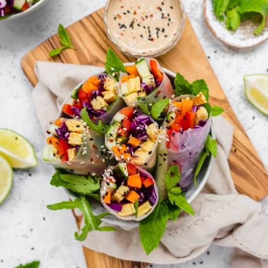 Vegan Omelette Summer Rolls