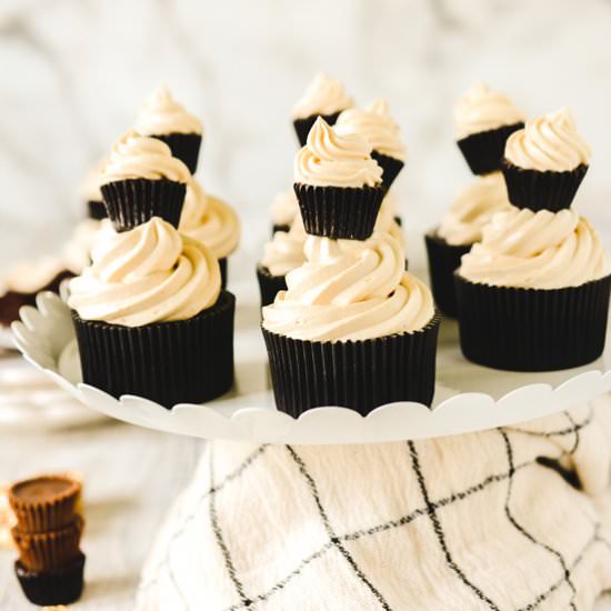 Chocolate Peanut Butter Cupcakes