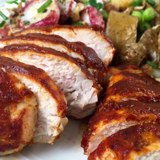 Air Fryer BBQ Chicken (Easy Dinner)