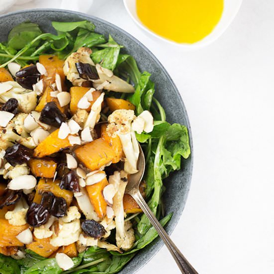Pumpkin, Cauliflower & Date Salad