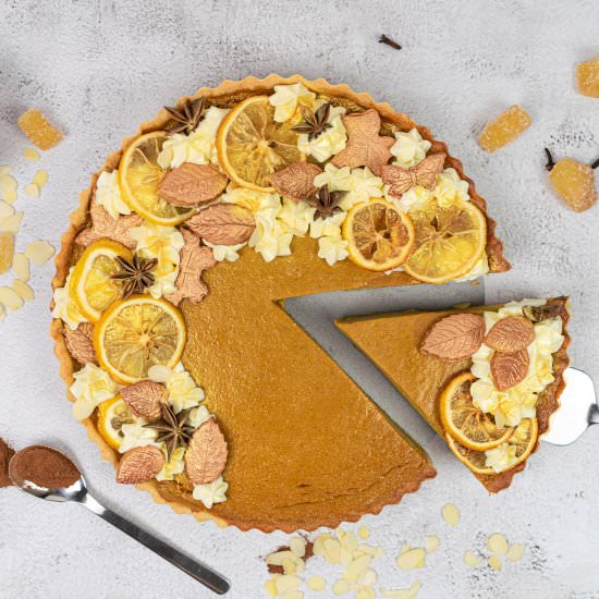 Spiced Pumpkin Pie w Cream Cheese