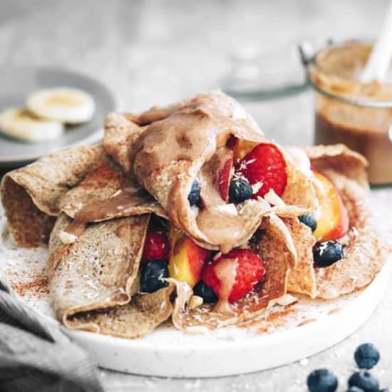 Whole Wheat Vegan Crêpes