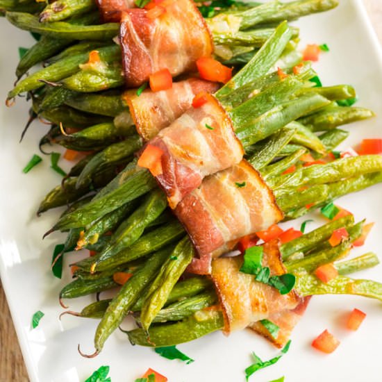 Bacon-Wrapped Green Bean Bundles