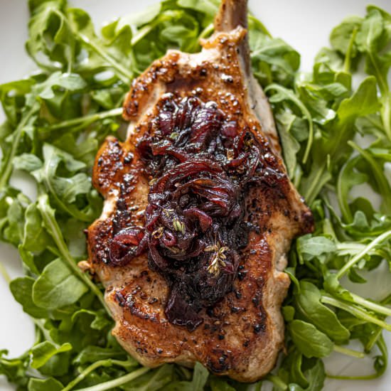 Pork Chops with Balsamic Caramelize