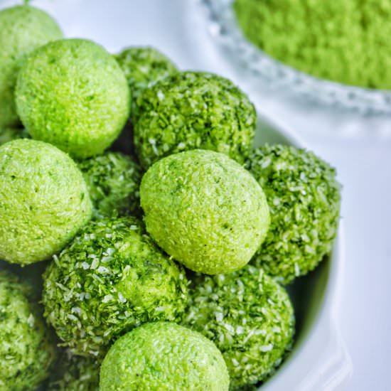 Matcha Cheesecake Fat Bombs