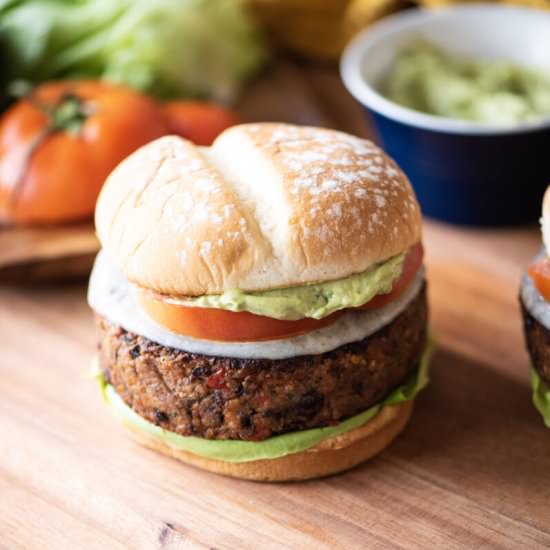 Spicy Black Bean Burger