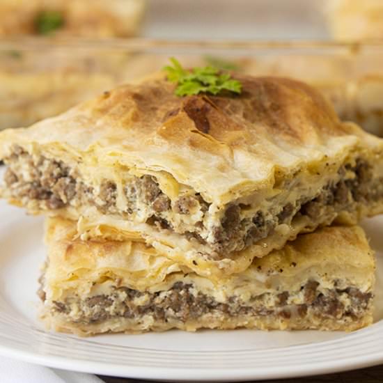 Meat Pie With Phyllo Crust
