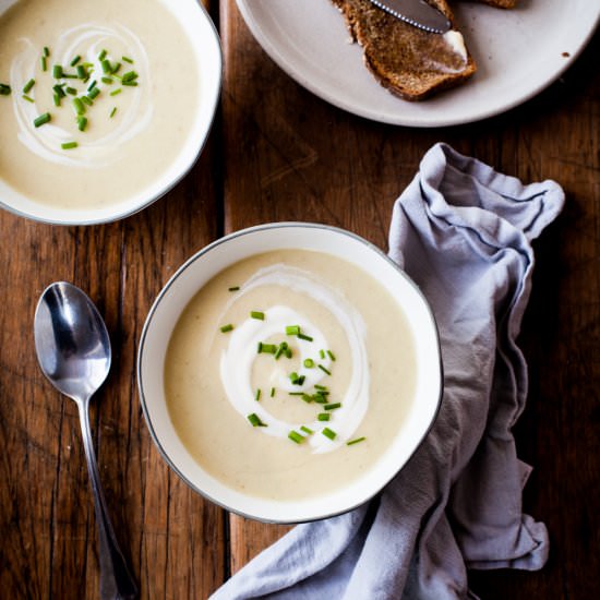 Vegan Potato & Leek Soup