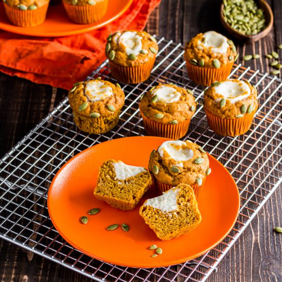 Pumpkin Cream Cheese Muffins