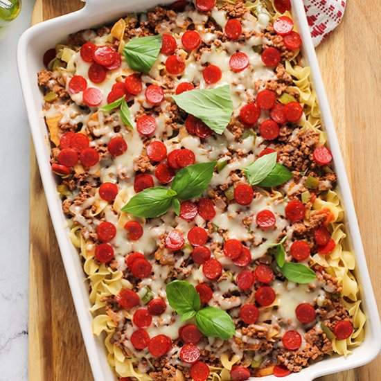 Pizza Noodle Casserole