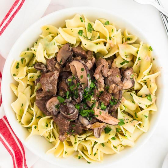 Beef Stroganoff