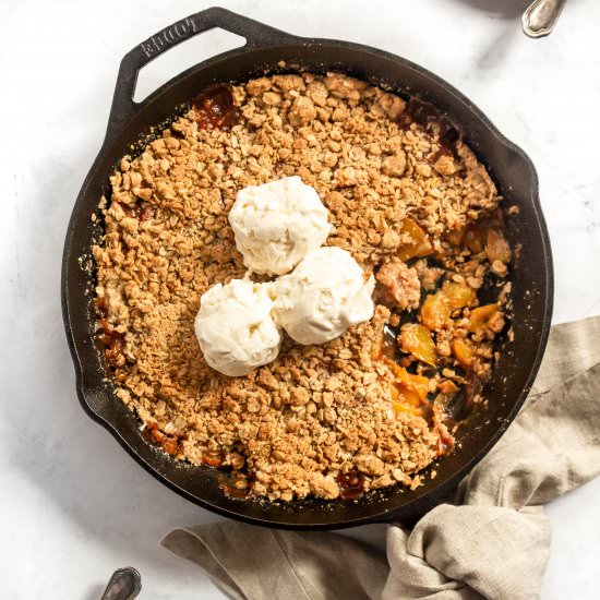 Skillet Peach Crisp