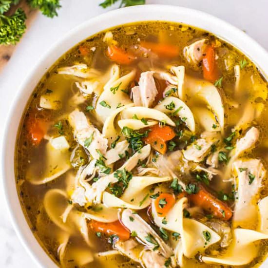 Instant Pot Chicken Noodle Soup!
