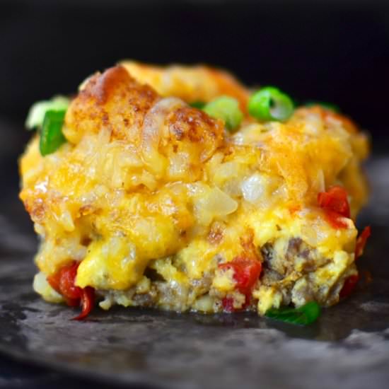 Tater tot breakfast casserole