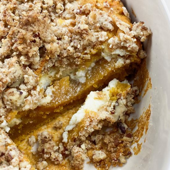 Pumpkin Coffee Cake with Streusel