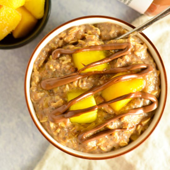 Mango Nutella Oatmeal