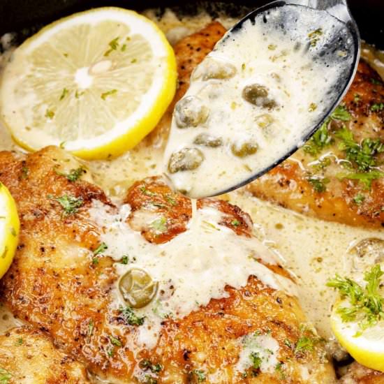 Healthy Chicken Piccata