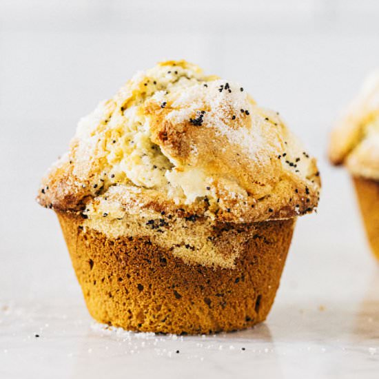 Small Batch Lemon Poppy Seed Muffin