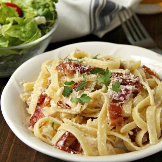 Chicken Bacon Alfredo