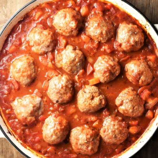 Healthy Meatball Casserole