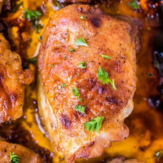Crispy Baked Chicken Thighs