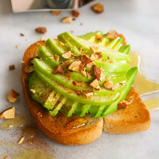 Apples and Honey Avocado Toast