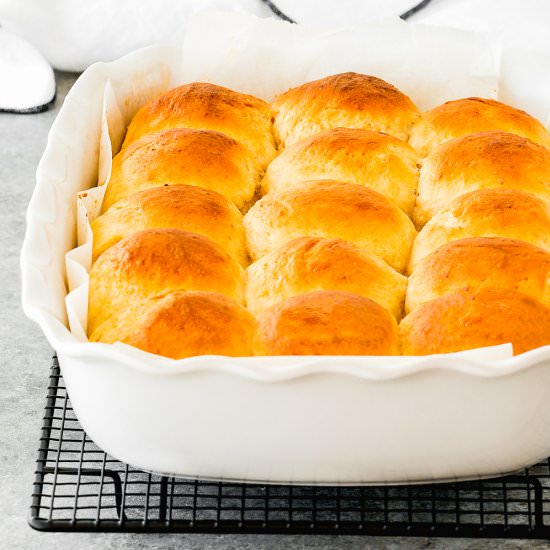 Eggless Hawaiian Rolls