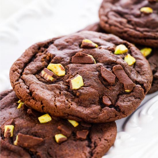 Peppermint Patty Stuffed Cookies