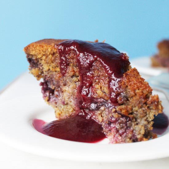 Paleo Plum Cake with Plum Caramel