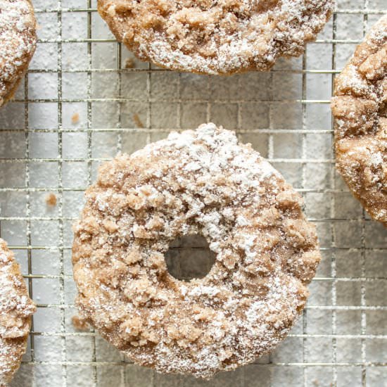 Baked Crumb Cake Donuts