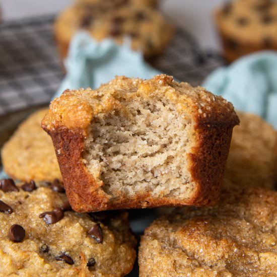Almond Flour Banana Muffins