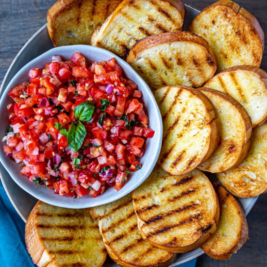 Tomato Basil Bruschetta