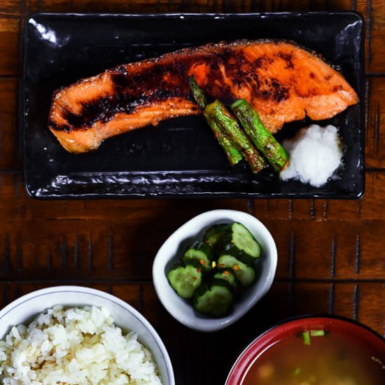 Japanese Miso Glazed Salmon