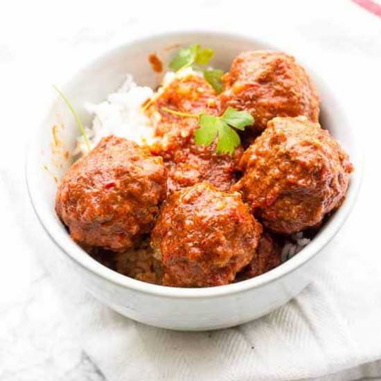 Mexican meatball soup