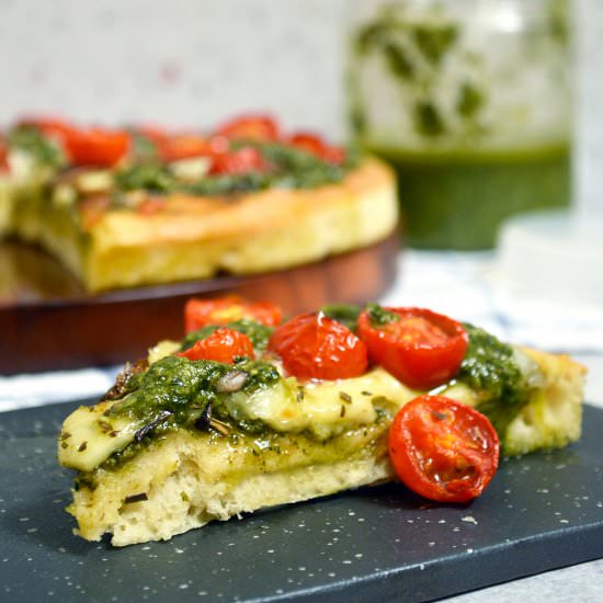Mushroom Pesto Pizza