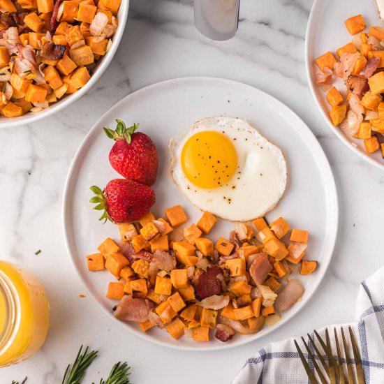 Air Fryer Sweet Potato Hash