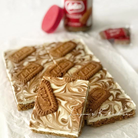 Biscoff White Chocolate Flapjacks