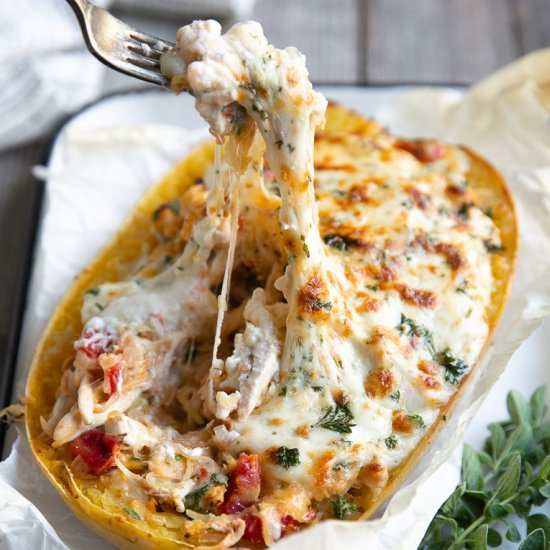 Twice-Baked Spaghetti Squash