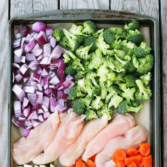 Sheet Pan Orange Chicken