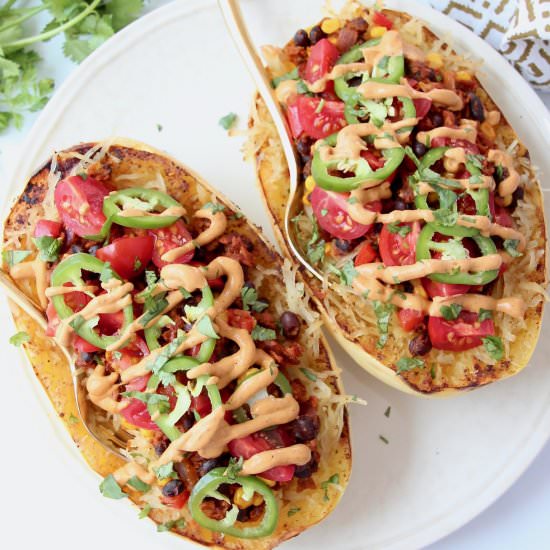 Spaghetti Squash Burrito Bowl