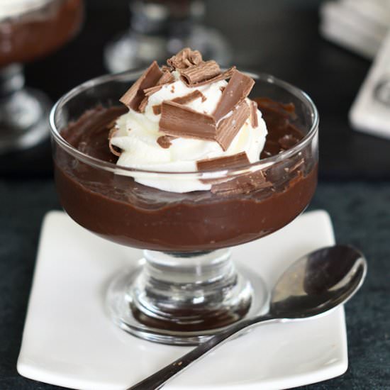 Dark Chocolate Pudding