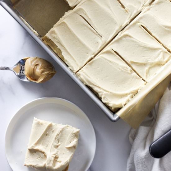 Frosted Peanut Butter Cookie Bars