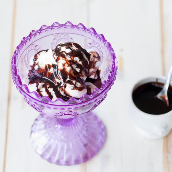 Home made chocolate topping