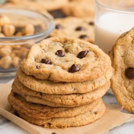 Chocolate Chip Hazelnut Cookies