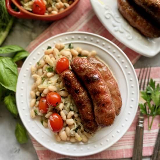 Grilled Sausage and Peppers