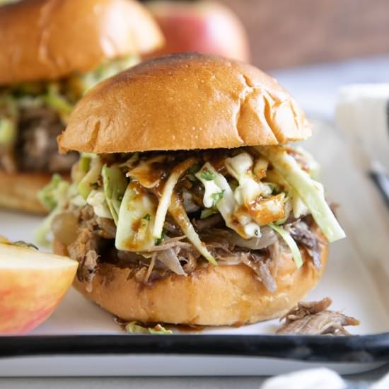 Slow Cooker Apple Cider Pulled Pork